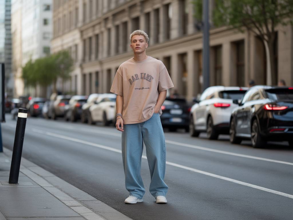 Cute outfit ideas with baggy jeans for men who want comfort and style